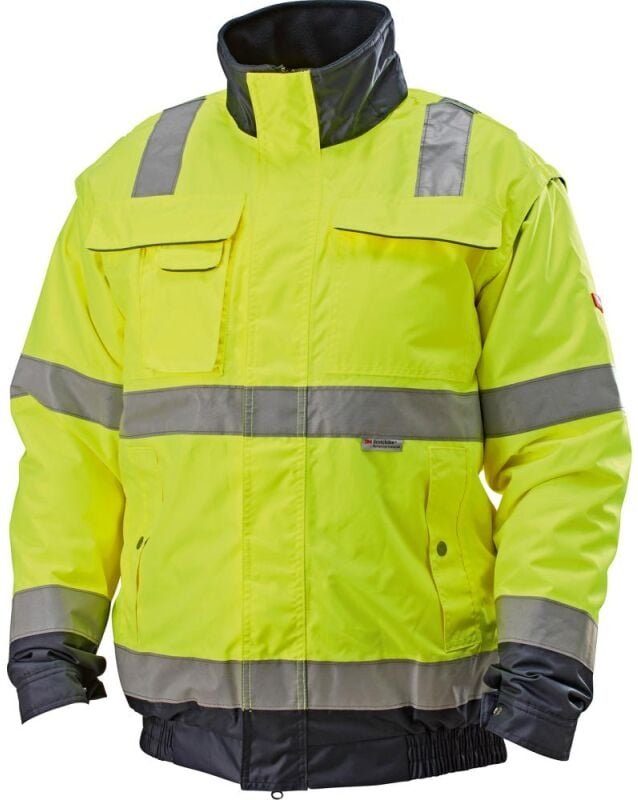 Thumbnail - Warnjacke Arthur 2.0 gelb/marine Gr. 4XL