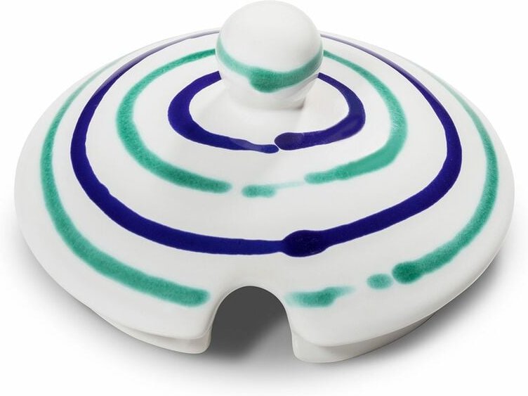 Gmundner Keramik Traunsee, Oberteil Zuckerdose mit Ausschnitt