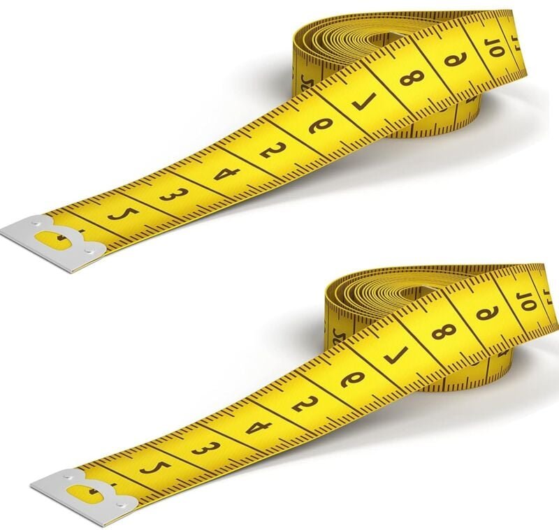 Bluedeer - 2 Bände Maßband Körpe 200cm/79 Zoll, Schneidermaßband Doppelseitige Measuring Tape Flexible Bandmaß Massband ...
