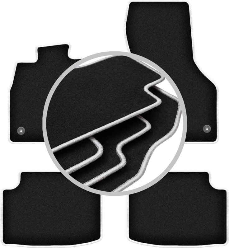CARLUX-SILVER Autofußmatten für: Volkswagen Tiguan II Crossover (2015-)