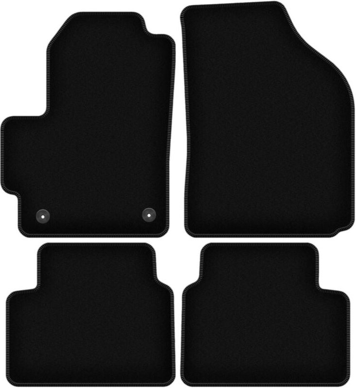 BASIC schwarze Veloursmatten für: Chevrolet Matiz Fließheck (2004-2009)