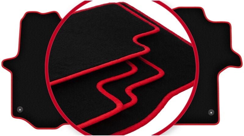 CARLUX-RED Autofußmatten für: Mercedes Crafter II Kastenwagen (2016-)