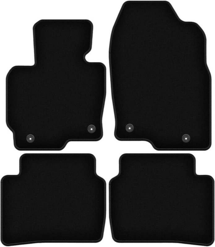 BASIC schwarze Veloursmatten für: Mazda CX-5 I SUV (2012-2017)