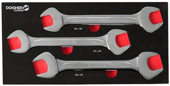 Dogher - Kombinierbares Tablett mit 3 offenen Doppeltasten, 1/3 450-082