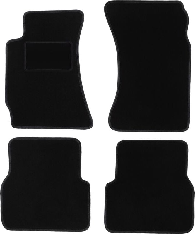 Schwarze Velours-Fußmatten für: Subaru Forester II SUV (2002-2008)