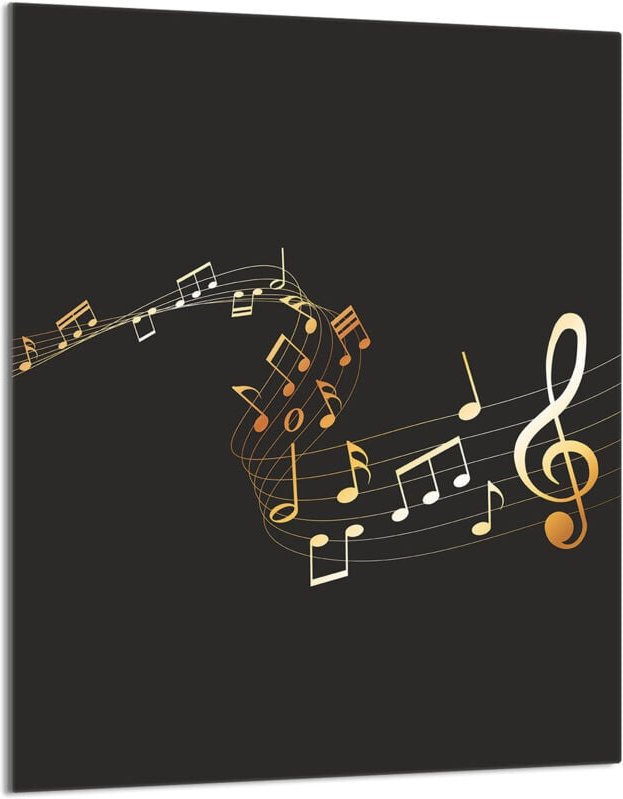 Glasschneidebrett 40x52 Musik