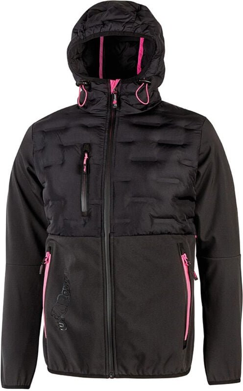 Hybrid-Arbeitsjacke Damen SPOCK - Grau/Fuchsia XS