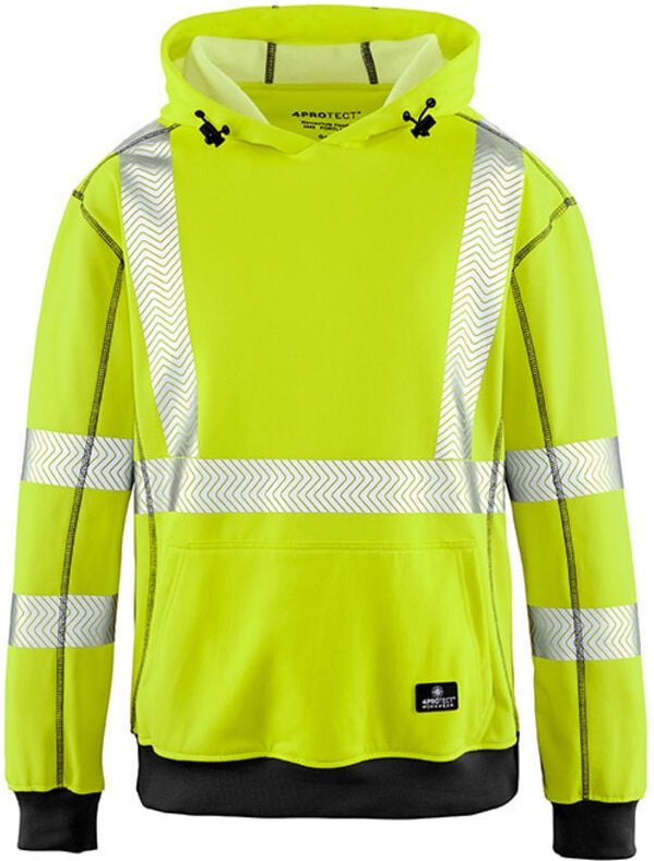 4PROTECT® Warnschutz Hoodie Portland Leuchtgelb L