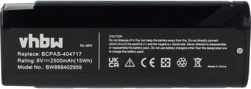 Thumbnail - Vhbw - Akku kompatibel mit Paslode Impulse imct Werkzeug, Streifennagler (2500 mAh, NiMH, 6 v)