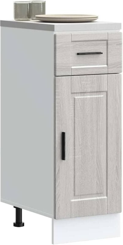 Küchenunterschrank Porto Grau Sonoma Holzwerkstoff Vidaxl