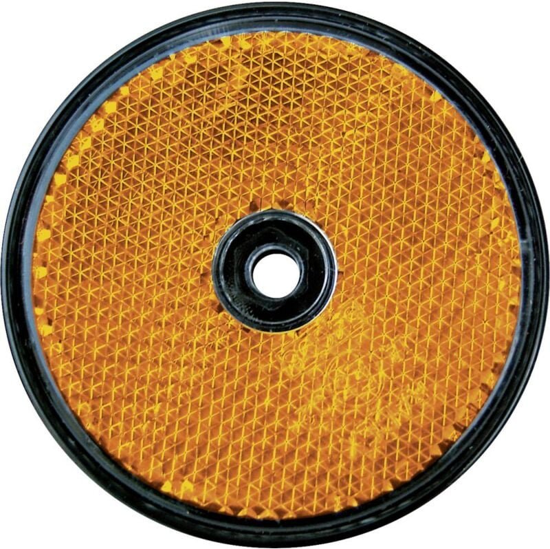 Reflektor rund orange 2 Stück Anhängerzubehör - LAS
