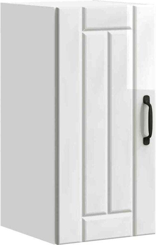 Küchen-Hängeschrank Lucca Hochglanz-Weiß Holzwerkstoff Vidaxl