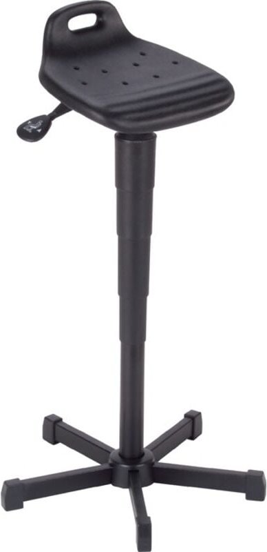 Stehhilfe PU-Schaum Sitz-H.610-880mm sta schwarz Tragegriff mey