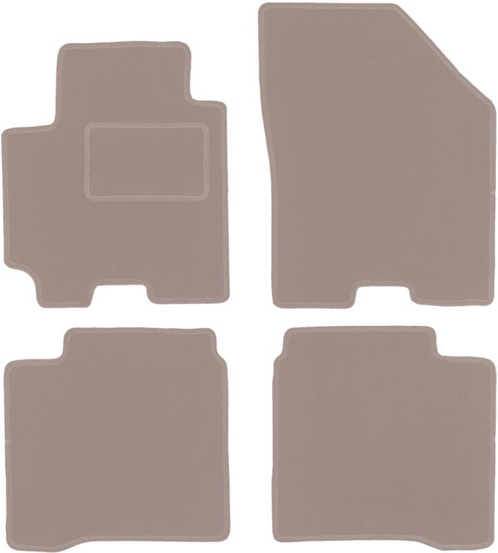 Beige Veloursmatten für: Suzuki Baleno II Fließheck (2015-)