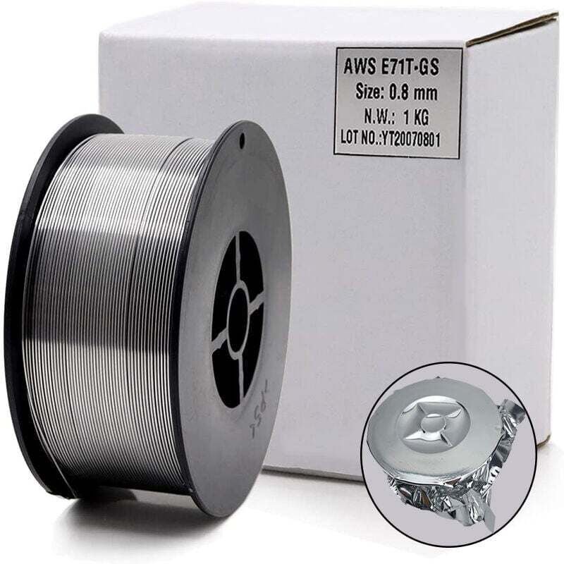 E71T-GS 0,8 mm 1 kg selbstabschirmende, gaslose Fülldrahtspule für universelles MIG-Schweißen für alle Bereiche