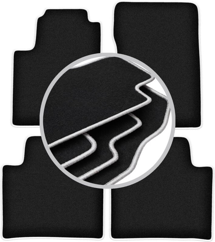 CARLUX-SILVER Autofußmatten für: SsangYong Rexton II SUV (2017-)