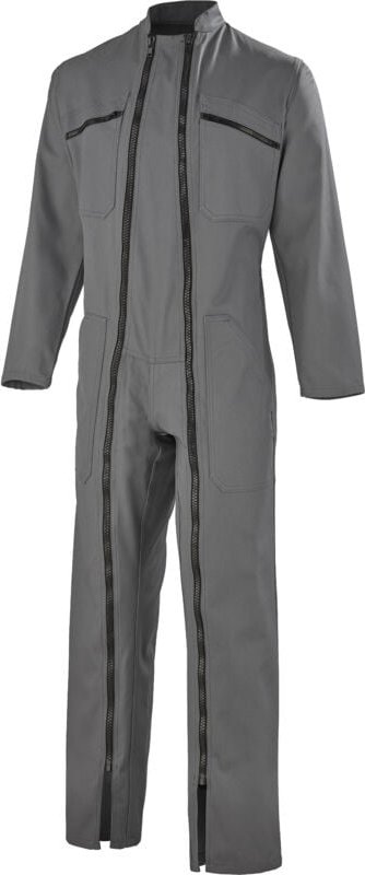 Kombination 2 Reißverschlüsse ESSENTIALS GRAU STAHL 3XL - FR(60-62)