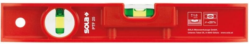 Torpedo-Wasserwaage 25cm Kunststoff