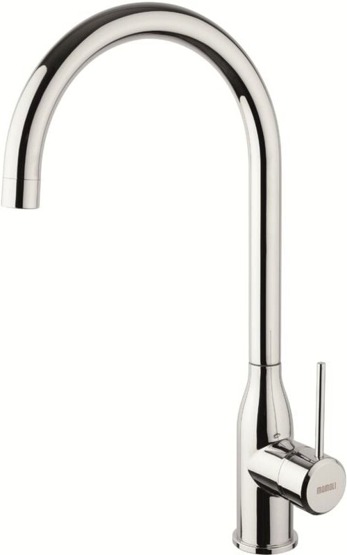 Küchenspültischarmatur in Chrom poliert mit hohem, schwenkbarem Schirmauslauf Mamoli Rubinetterie 738500000001 Chrom