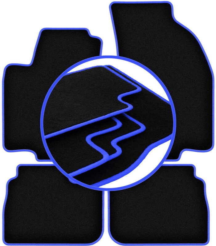 CARLUX-BLUE Autofußmatten für: Alfa Romeo 156 Limousine, Kombi, Kombi (2000-2006)