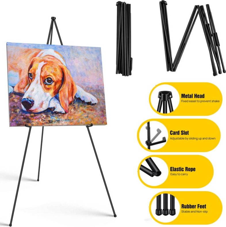 Verstellbare klappbare Studio Staffelei Kunst Handwerk Display hölzerne Malerei Leinwand Stand