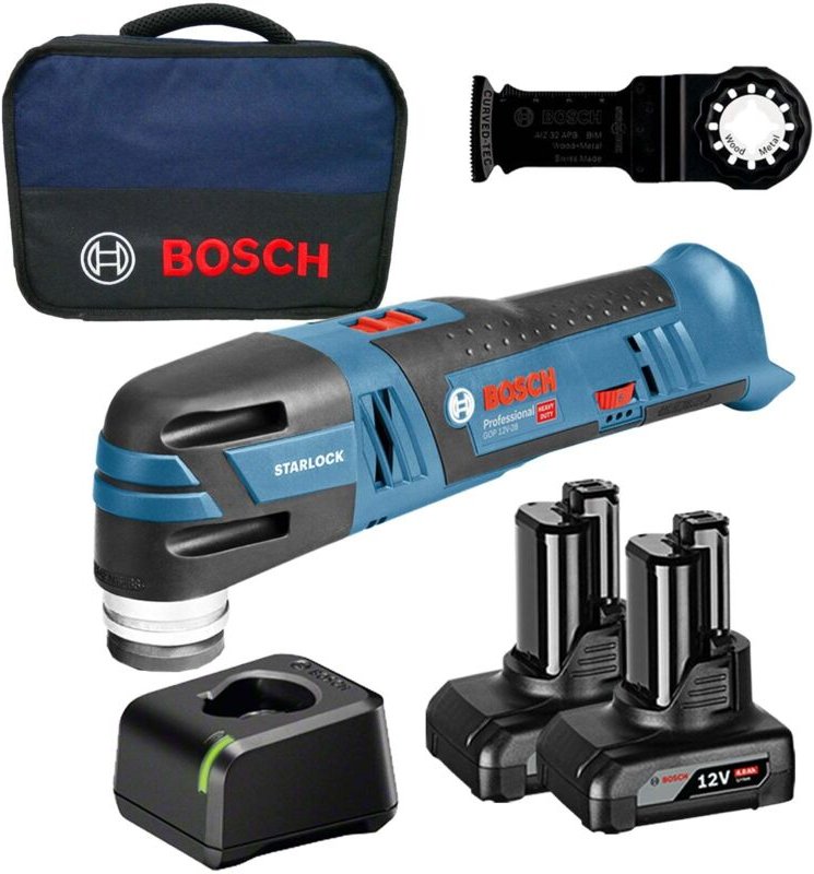 Bosch - Akku-Multi-Cutter gop 12V-28 / 2x 4,0 Ah Akku + Ladegerät im Softbag
