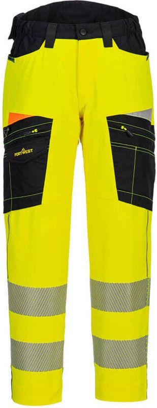 Arbeitshose Stretch DX4 HV Gelb/Schwarz 2XL - FR(54) - UK(42)