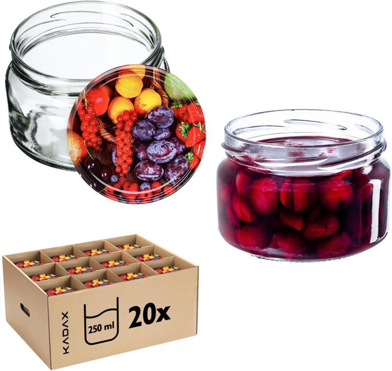Glas Klara 250ml fi82 TO-250/1 Paket 20 Stück - Kadax