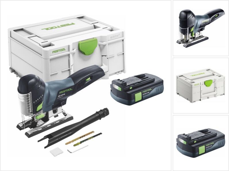 Carvex psc 420-Basic Akku Pendelstichsäge 18 v 120 mm Brushless + 1x Akku 3,0 Ah + Systainer - ohne Ladegerät - Festool