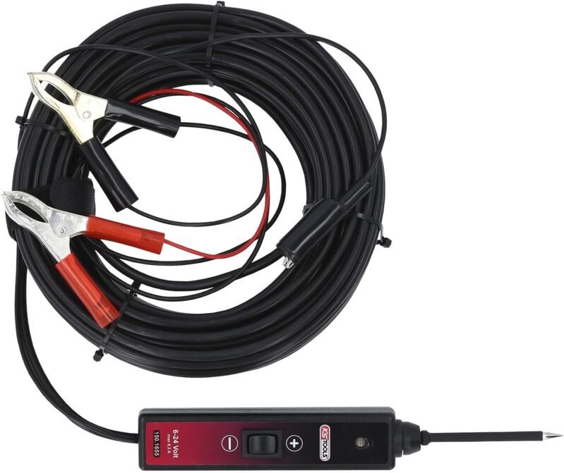 Funktionsprüflampe 6-24V dc mit 25 Meter Kabel - Ks Tools