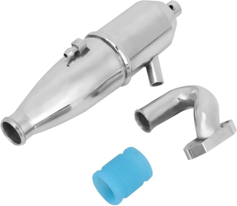 CSPARKV Auspuffrohrbogen, seitliches Auspuffrohr aus Aluminium für Autos, hocheffizientes Auspuffsystem, leichte gerade ...