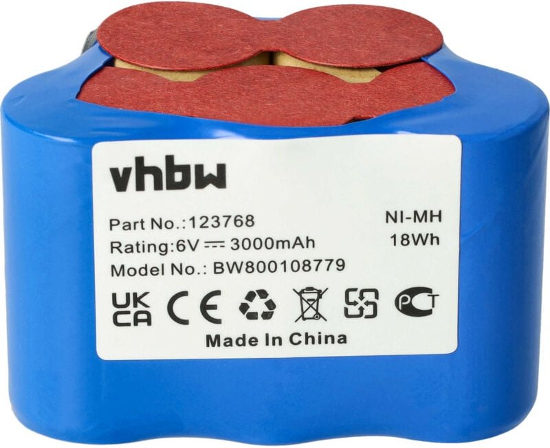 Vhbw - Akkupack Ersatz für 93230 5, vyrr, VYRR6, 123768 für diversen Mopeds mit Laderegler (3 Ah, 6 v, NiMH)