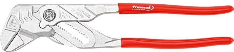 FORMAT Zangenschlüssel 250mm verchromt mit Kunststoffhülle