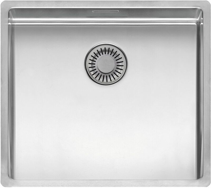 Einbauspüle 3D 490x440 - Küchenspüle mit praktischem Integral-Siebkorbüberlaufventil, Edelstahl seidenglanz - Reginox