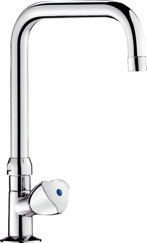 Delabie Stand Vent. G1/2B U-Auslauf H190 L150mm m.Oberteil LONG-LIFE