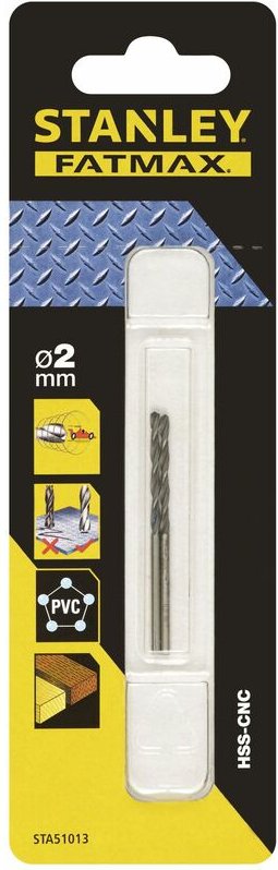 Thumbnail - 2 HSS-CNC Bohrer mit Pilotspitze ø 2mm STY-STA51013-QZ