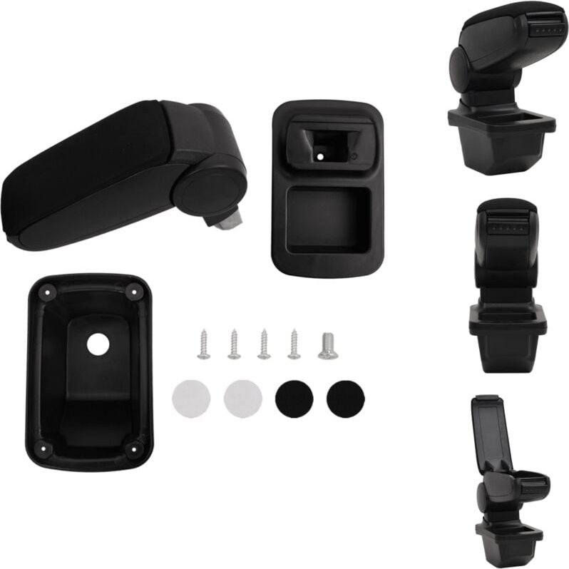 Kfz-Sitze - Living Auto-Armlehne Schwarz 14x33x(30-45,5) cm abs - Schwarz