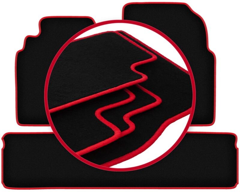 CARLUX-RED Autofußmatten für: Nissan Almera Tino Minivan (2000-2006)