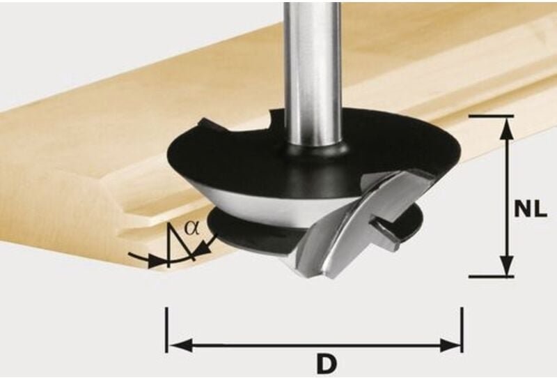 Gehrungszinkenfräser hw d 64/27 S12 Festool 492709