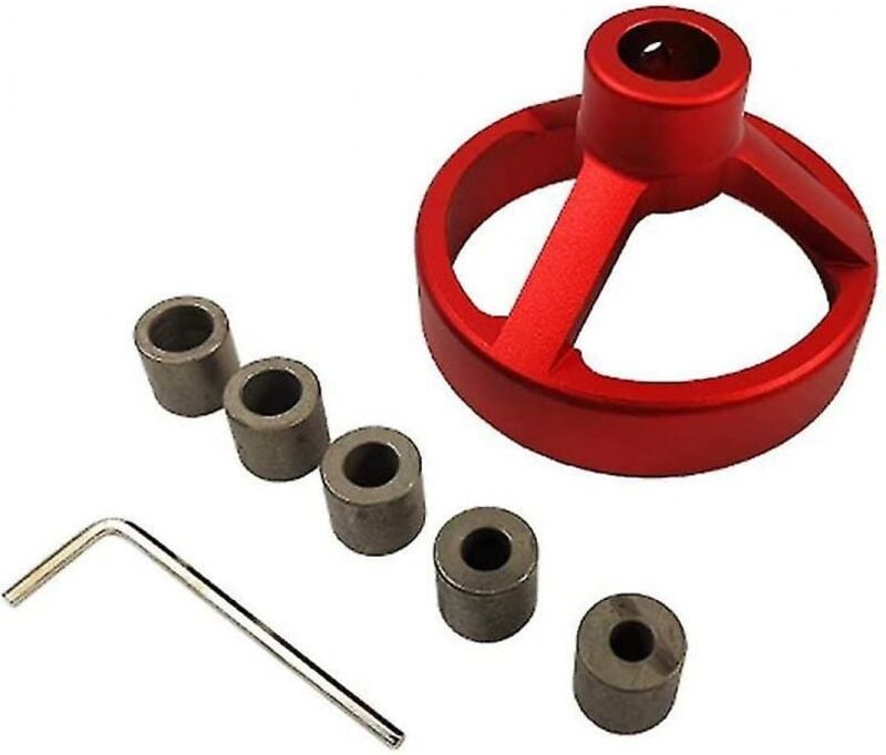 BEBUSINGOTO Rotes Bohrfutter, Zubehör für vertikale Bohrführungsvorrichtungen, 6/7/8/9/10 mm, Taschenlochpositionierer, ...