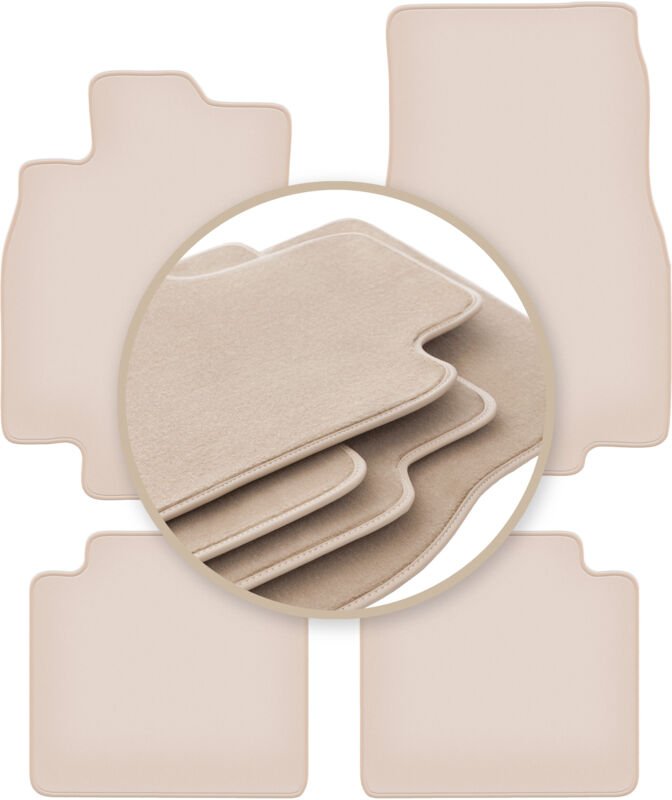 PREMIUM beige Matten für: Mercedes B-Klasse W245 Fließheck 2005-2011