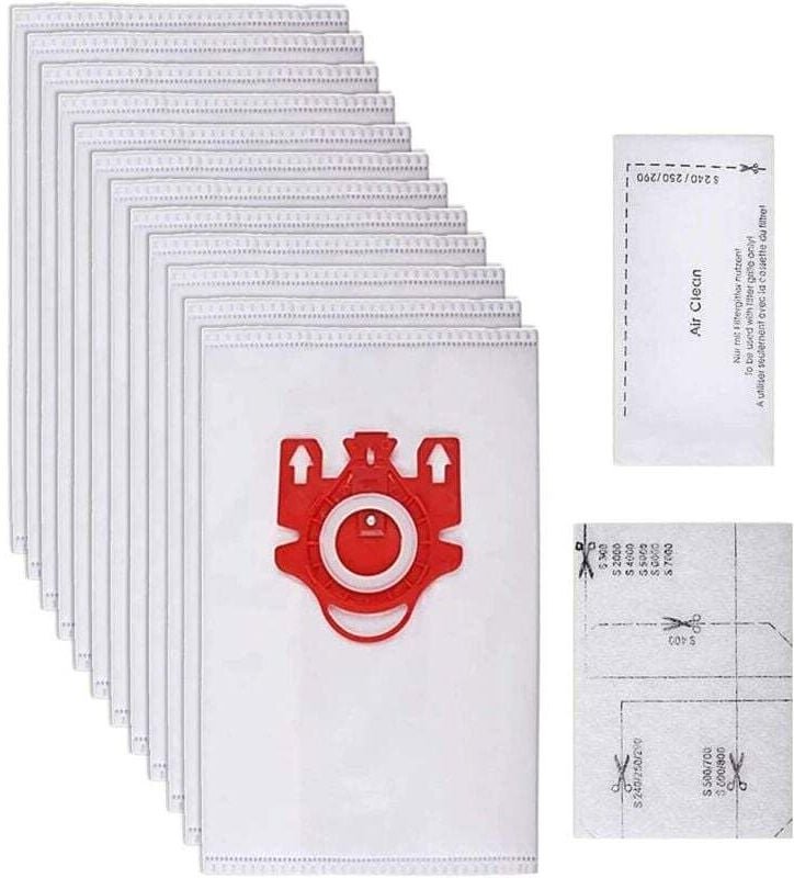 Miele F/J/M HyClean Staubsaugerbeutel - 12er Pack für die HyClean 3D Efficiency Serie, kompatibel mit Miele 9917710