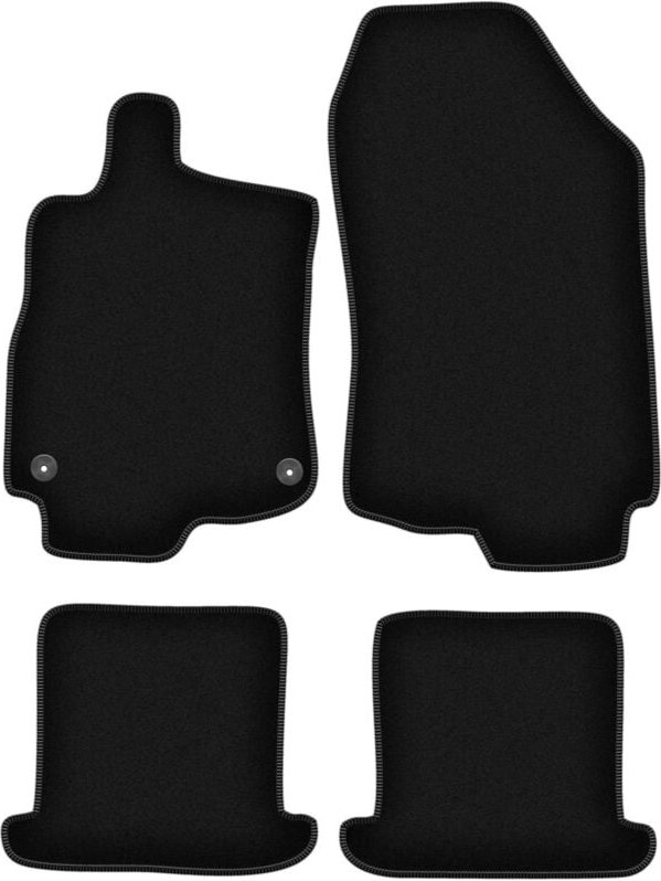 BASIC schwarze Veloursmatten für: Renault Megane III Cabrio (2008-2015)