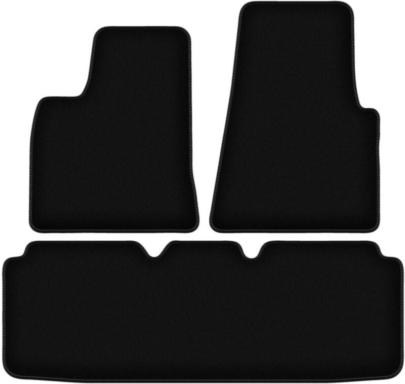 BASIC schwarze Veloursmatten für: Tesla SI Limousine (2012-2016)