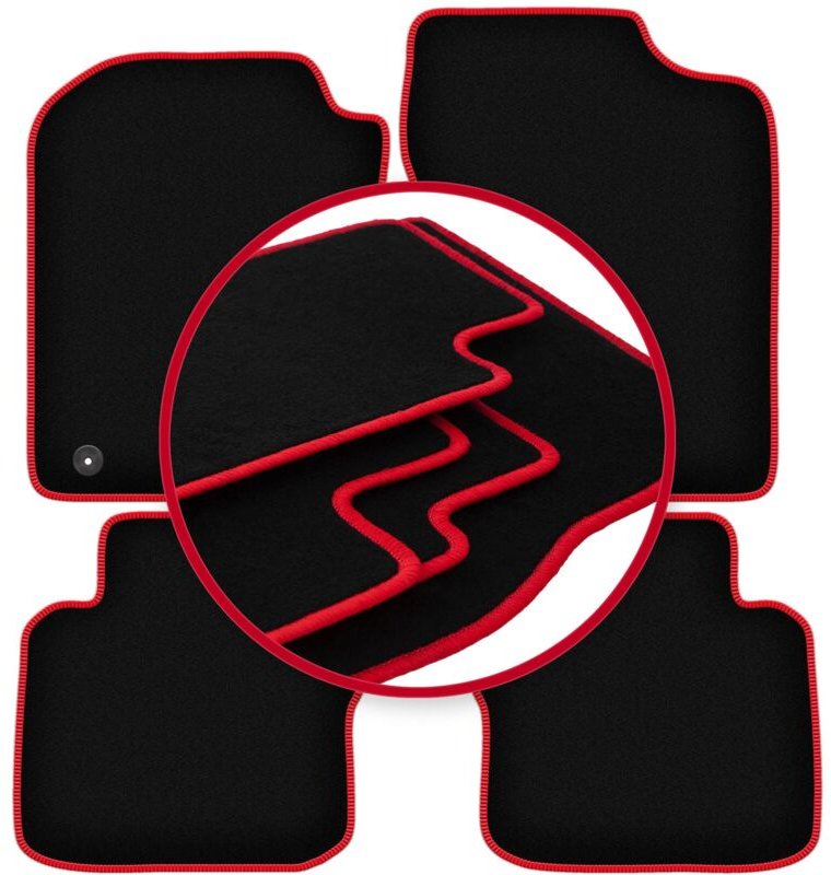 CARLUX-RED Automatten für: Daihatsu Cuore VII L276 Schrägheck (2007-)