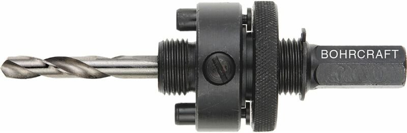 Lochsägenschaft AS3 m. Zentrierbohrer f. Lochsäge 32-210 mm - Bohrcraft