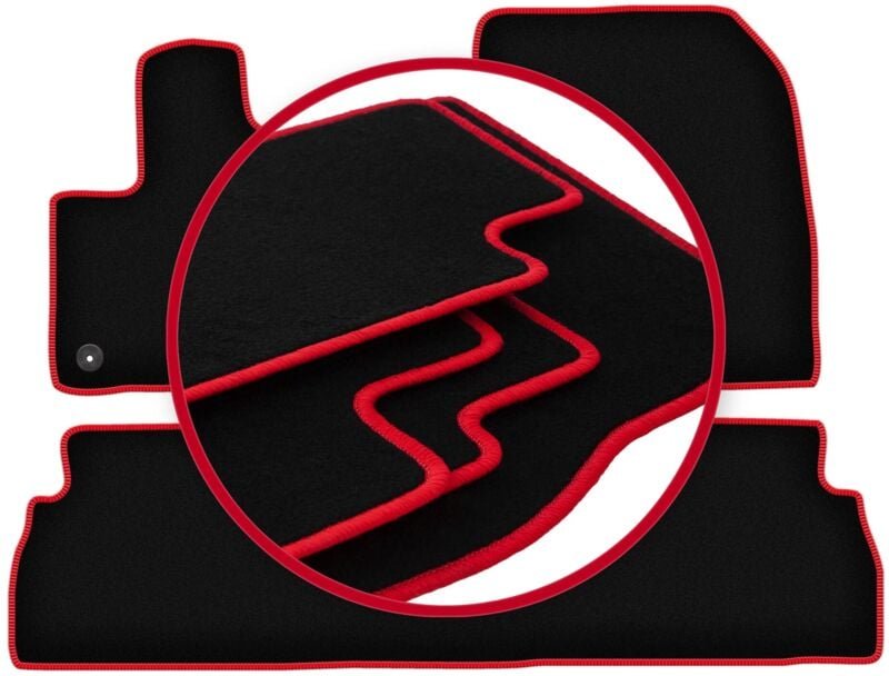 CARLUX-RED Automatten für: Peugeot Rifter Kombivan (2018-)