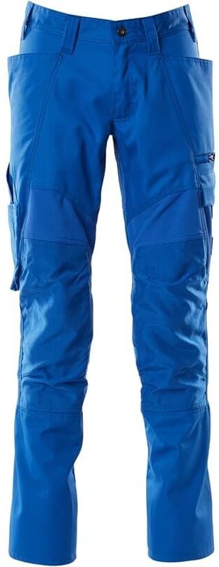 Arbeitshose Stretch Zones 18579 leichte Bundhose mit Cordura Knietaschen, Farbe: Azurblau - 91, Größe: 54 - Mascot