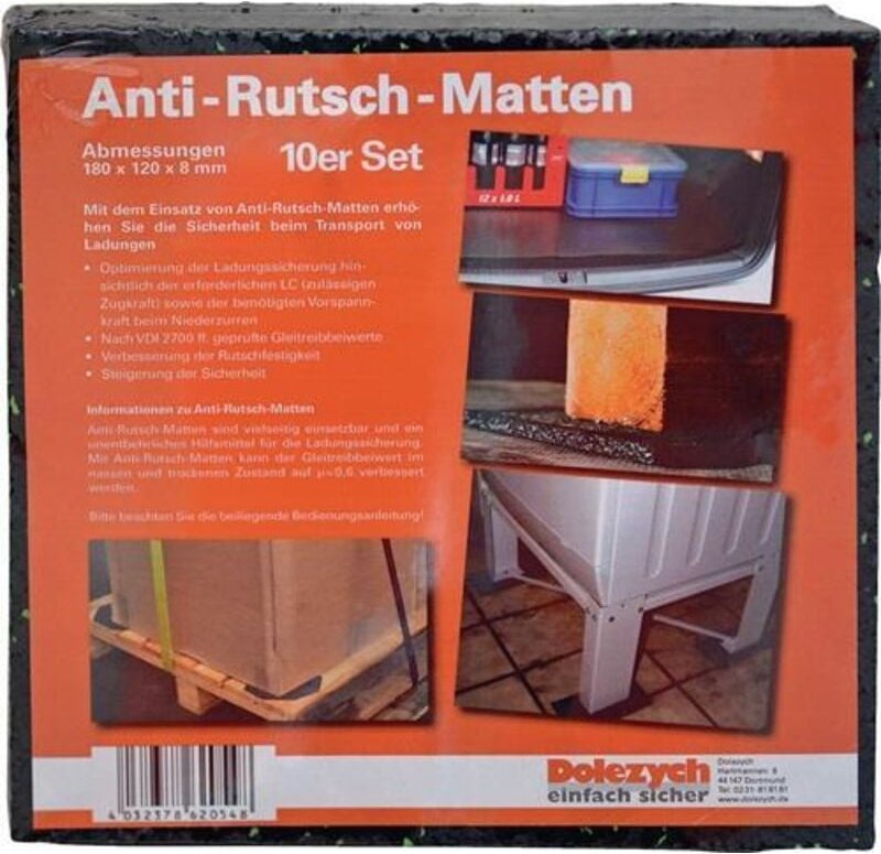 Antirutschmatte L12cm B18cm D8mm a.Granulat 10 Zuschnitte DOLEZYCH