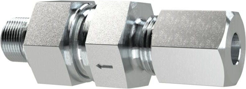 Riegler Rückschlagvent., G3/8a., Rohr-AØ 12mm, PN max. 250, Stahl verz.